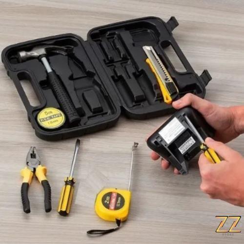 Kit De Ferramentas - 8 Peças - Maleta + Martelo - ZZ - Maleta para